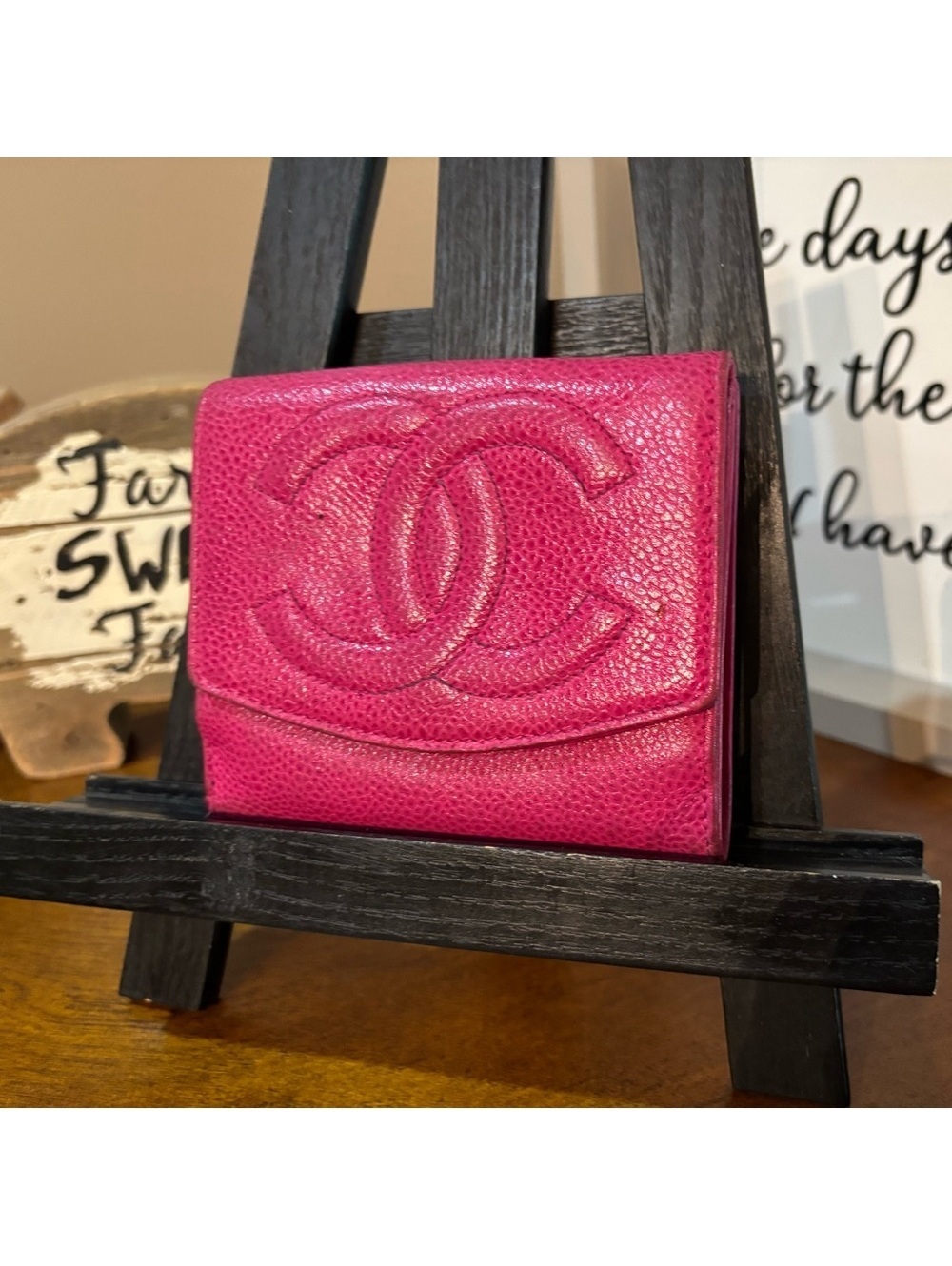 Chic Pink Leather Wallet